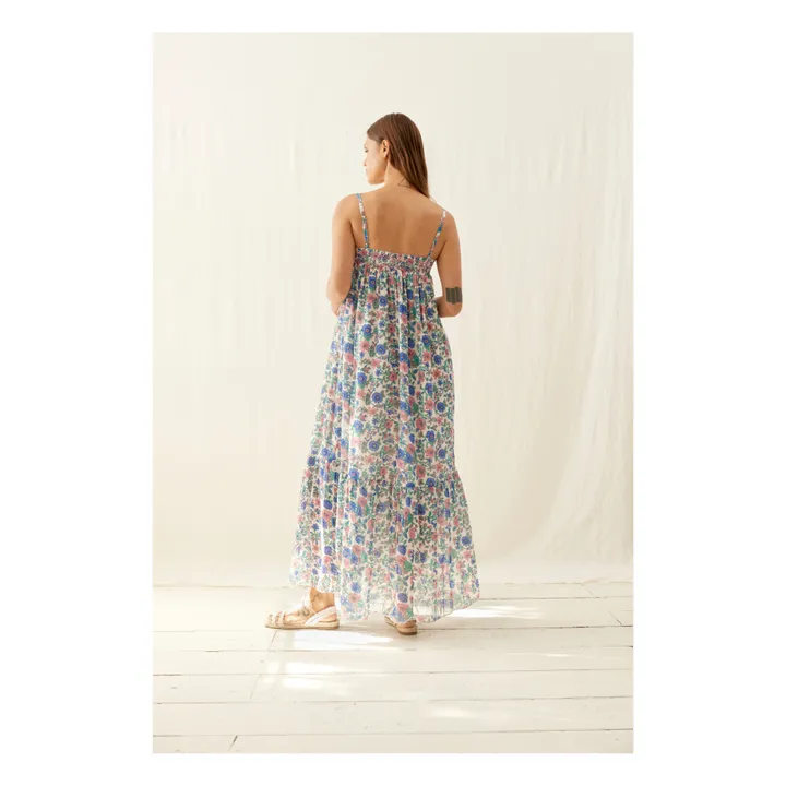 Louise Misha Robe Marcelina Meadow Coton Bio - Collection Femme | Bleu