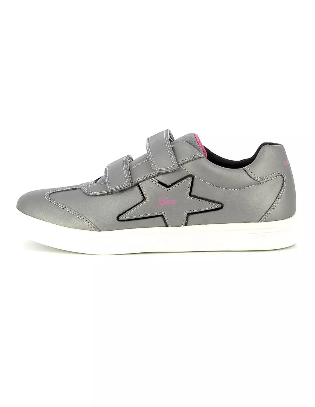 GEOX DJROCK - Baskets Silverblack