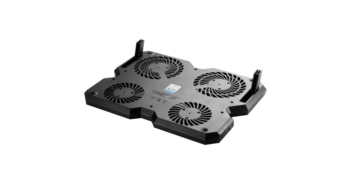 DeepCoolMULTI CORE X6 laptopkoeler  (Zwart, 2x USB 2.0)