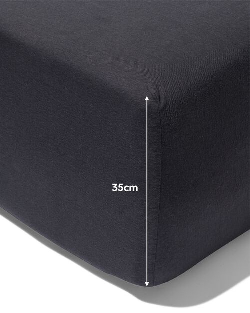 drap-housse pour boxspring jersey 180x200/220 gris foncé