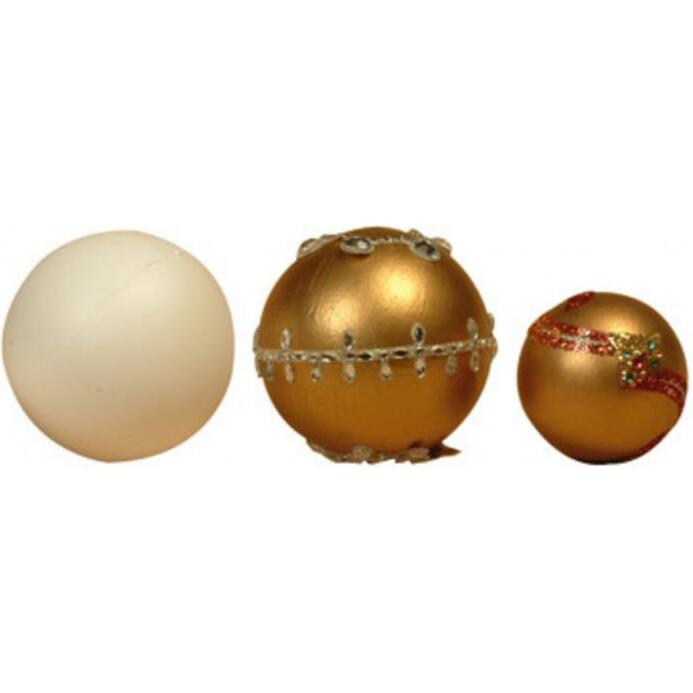Lot boules graine creative styropor 100mm 5 unites