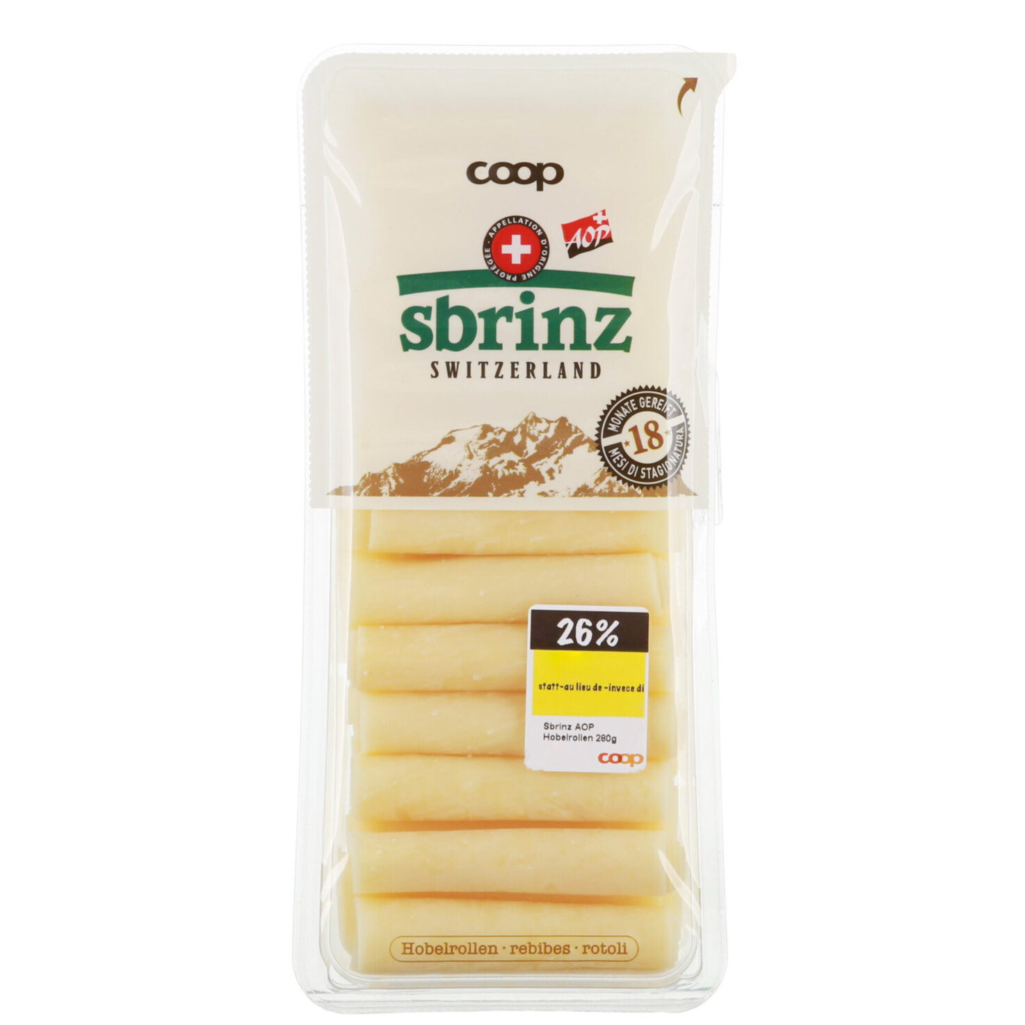 Sbrinz AOP Hobelrollen XXL -