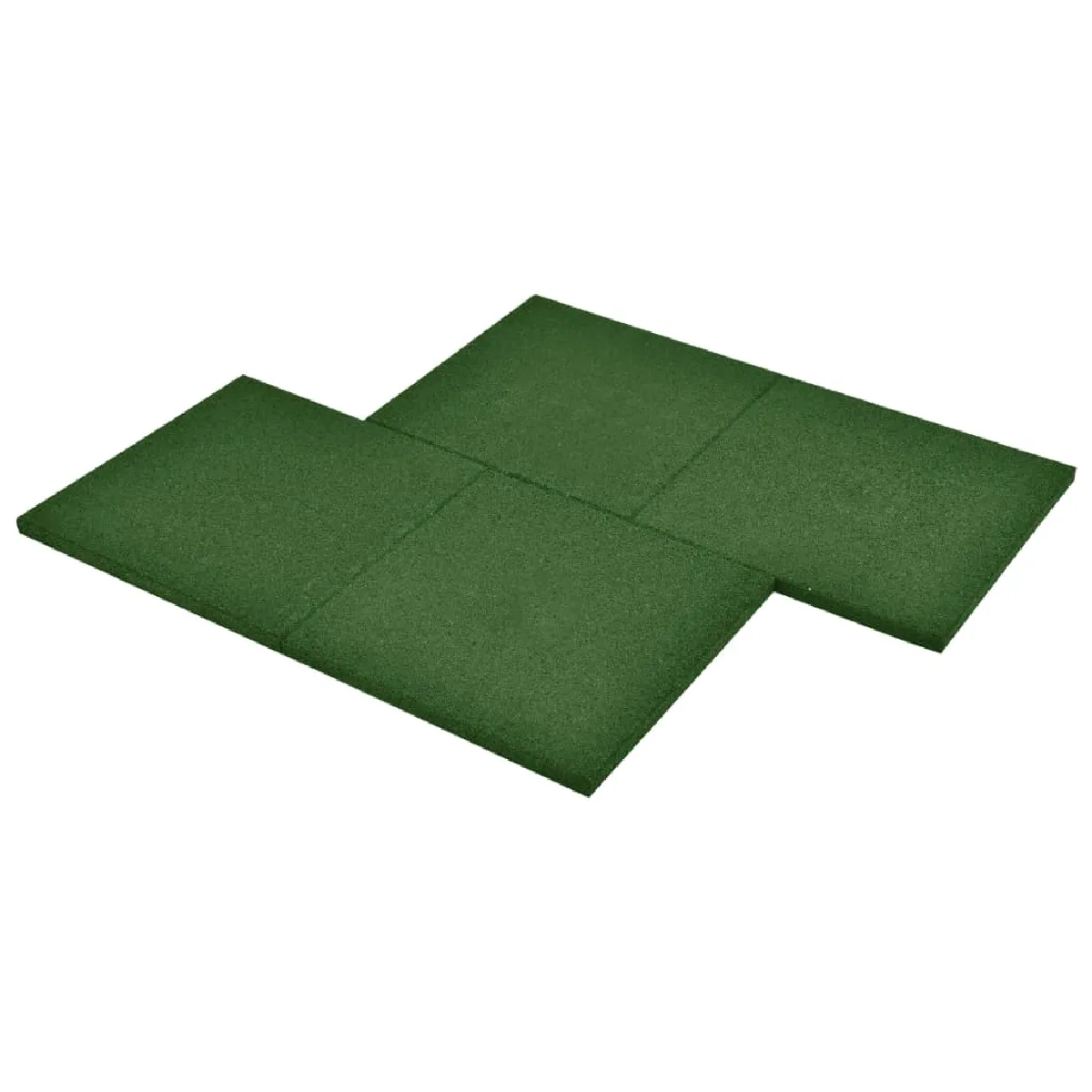 vidaXL Carreaux de protection antichoc - Vert