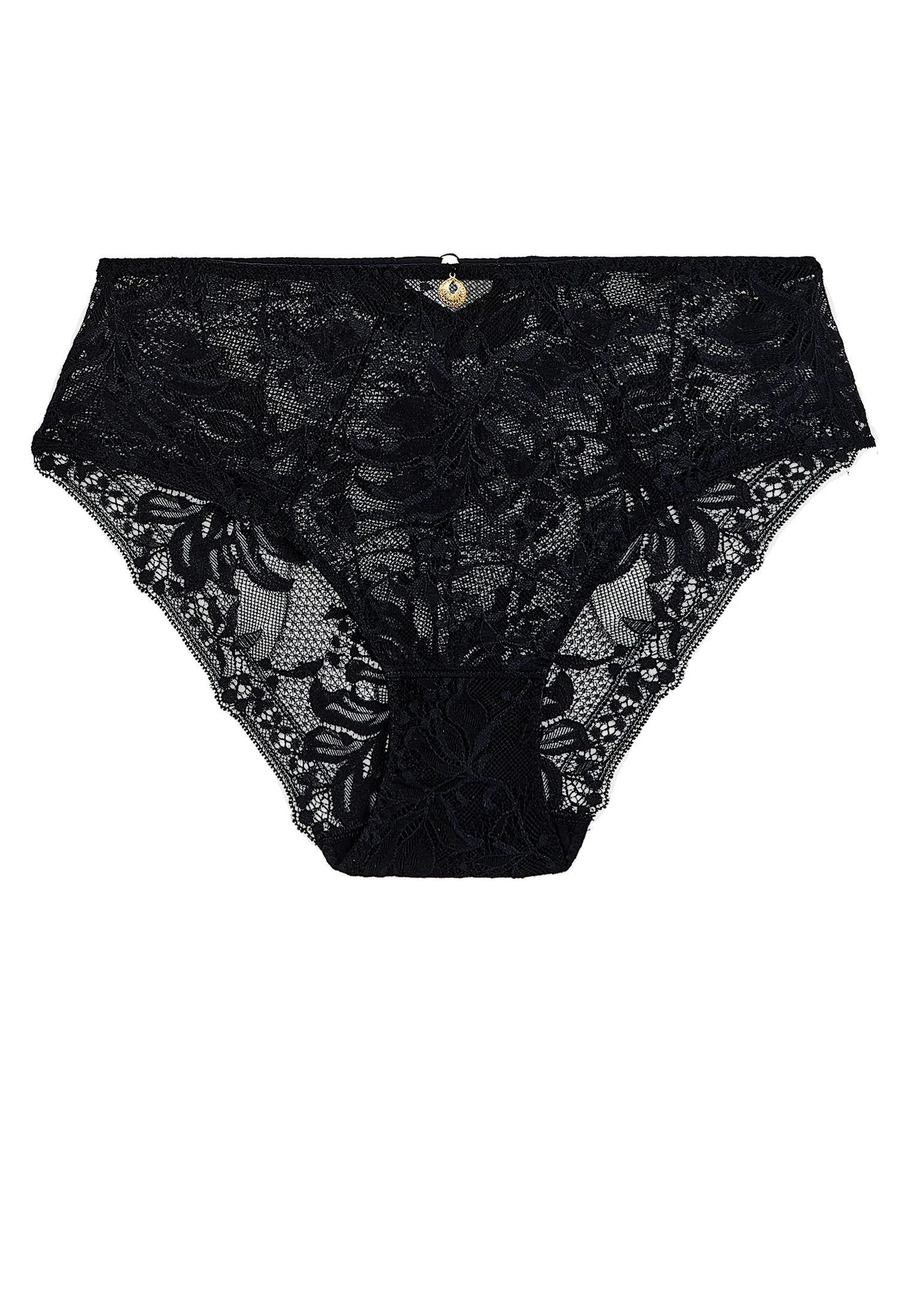 GOLD PLEASURE - Culotte taille haute | Noir