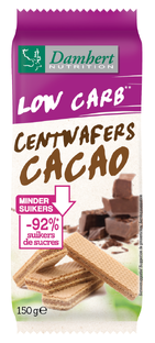 Damhert Low Carb Centwafers Cacao 150GR