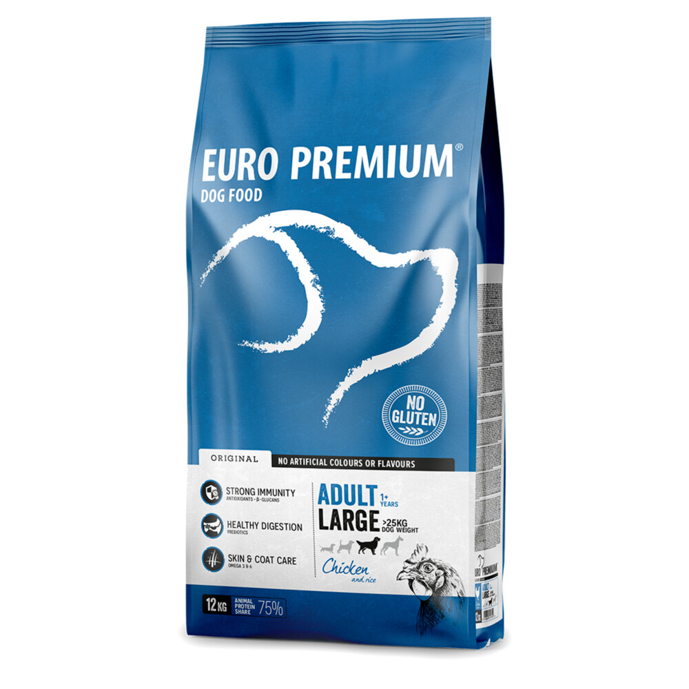 Euro-Premium Adult Large Kip - Rijst12 kg