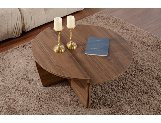 CONCEPT1 - Table basse Orion noyer 90 x 60 x h30cm