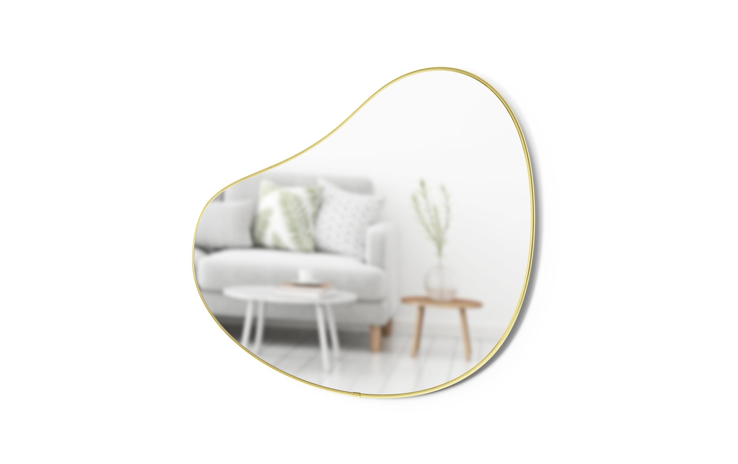 Spiegel Hubba Pebble 61 x 91 cm, Gold<br>Geformter Wandspiegel