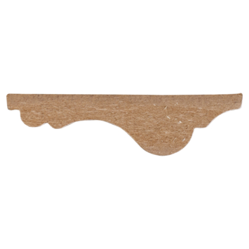 Decorlijst MDF wit folie 18x68 mm 260 cm