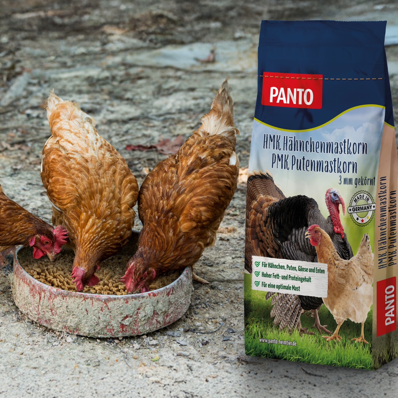 Panto HMK/ PMK Hähnchen- und Putenmastkorn 25kg