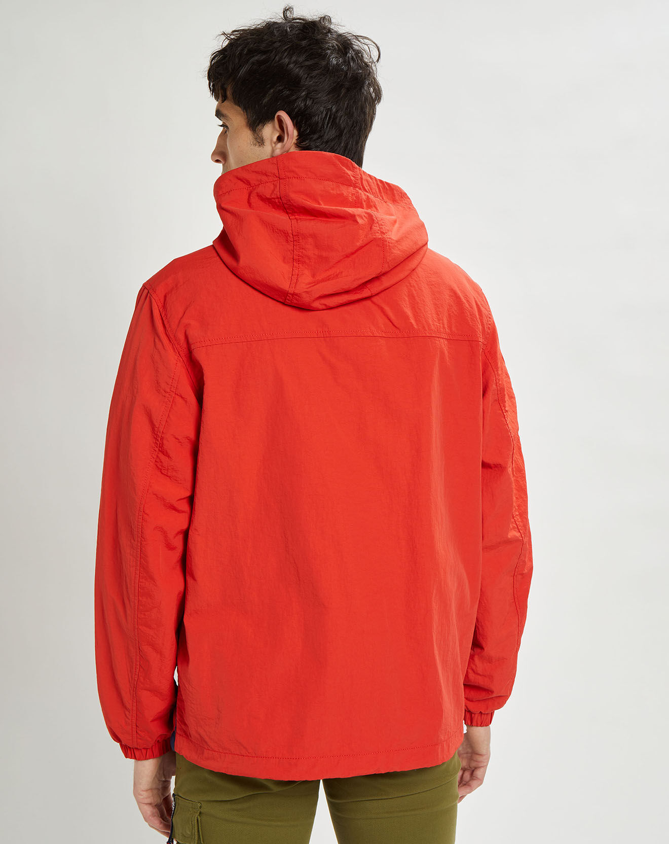 Tommy Jeans Coupe-vent Chicago Popover rouge