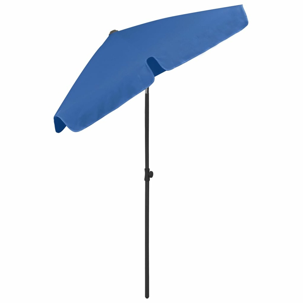 Parasol de plage 180 x 120 cm bleu azuré