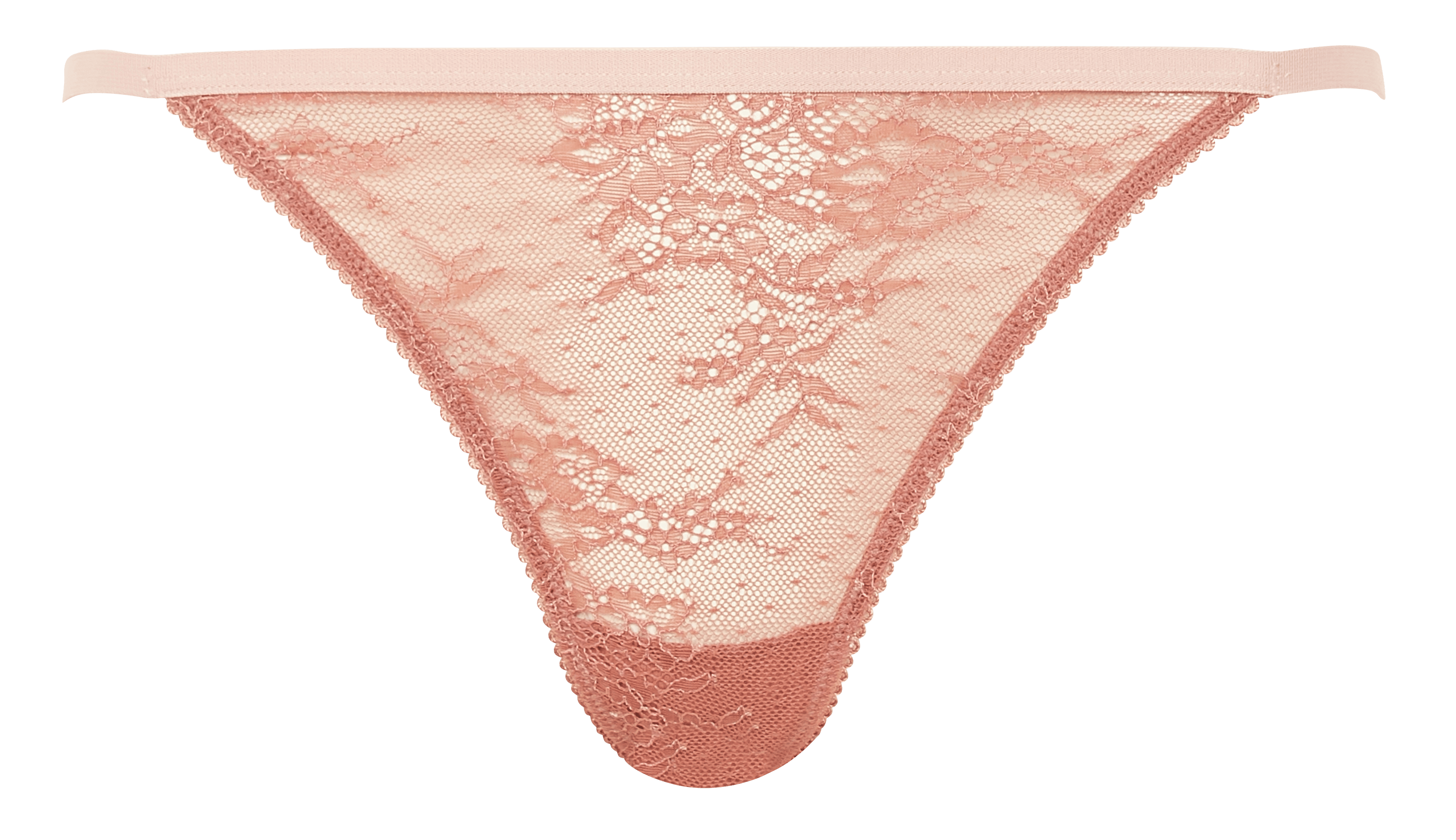 CHARLOTTE - Tanga en dentelle | Rose
