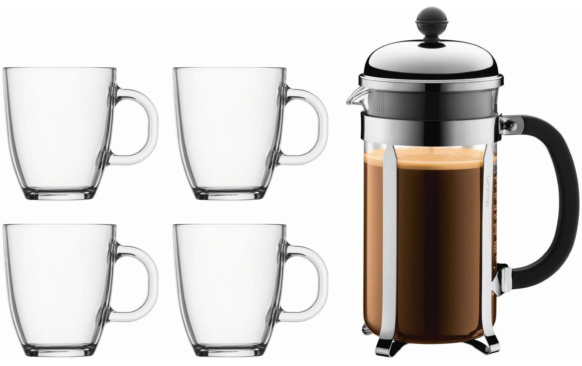 Kaffeebereiter-Set Chambord 0.35 l/1 l, TransparentSchönes Kaffee-Set von Bodum