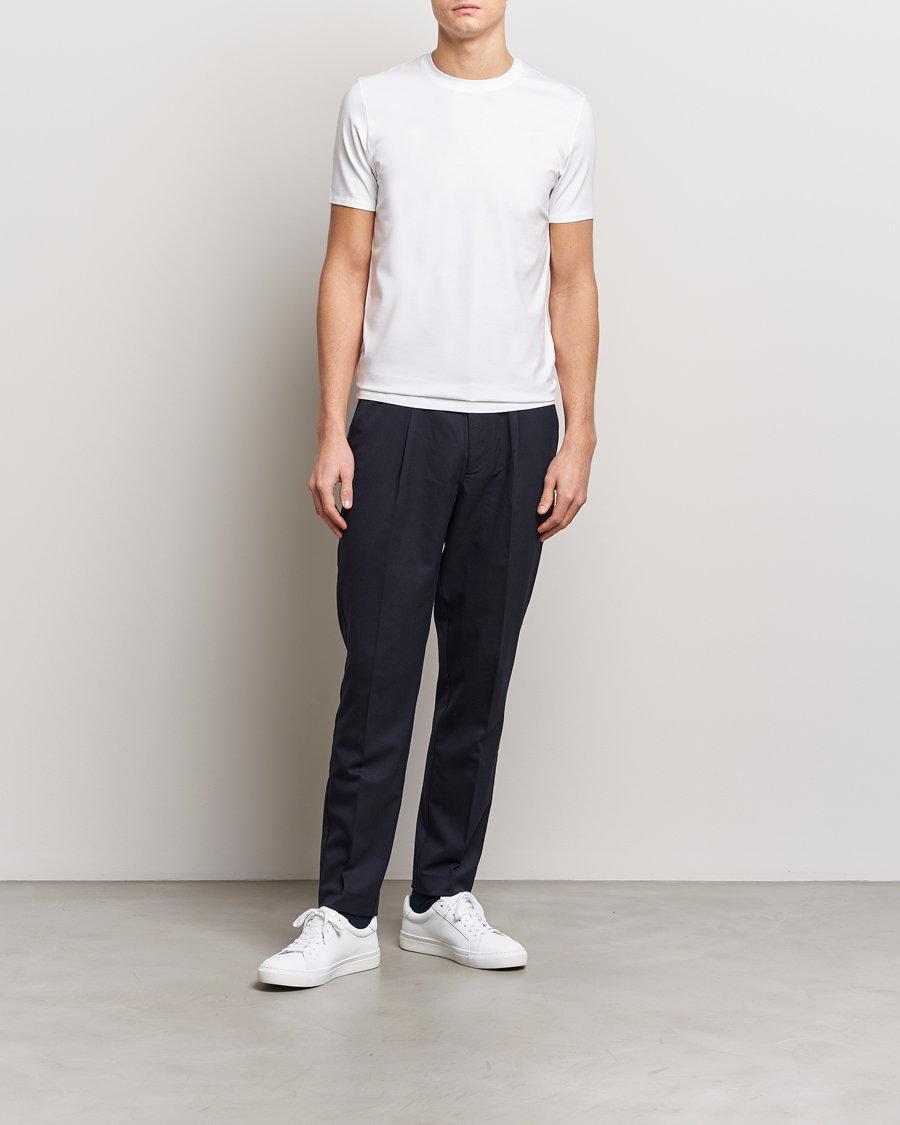 Zimmerli of Switzerland Pureness Modal Crew Neck T-Shirt White