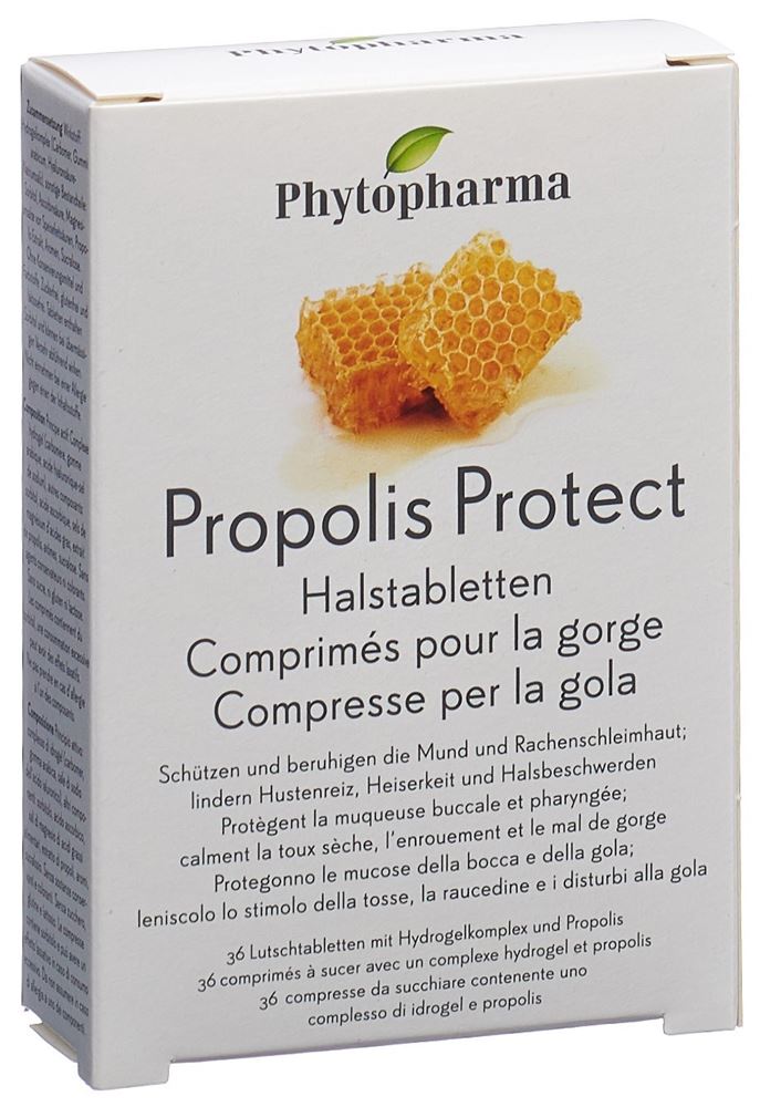 PHYTOPHARMA Propolis Protect Halstabletten Tabl Blist 36 Stk