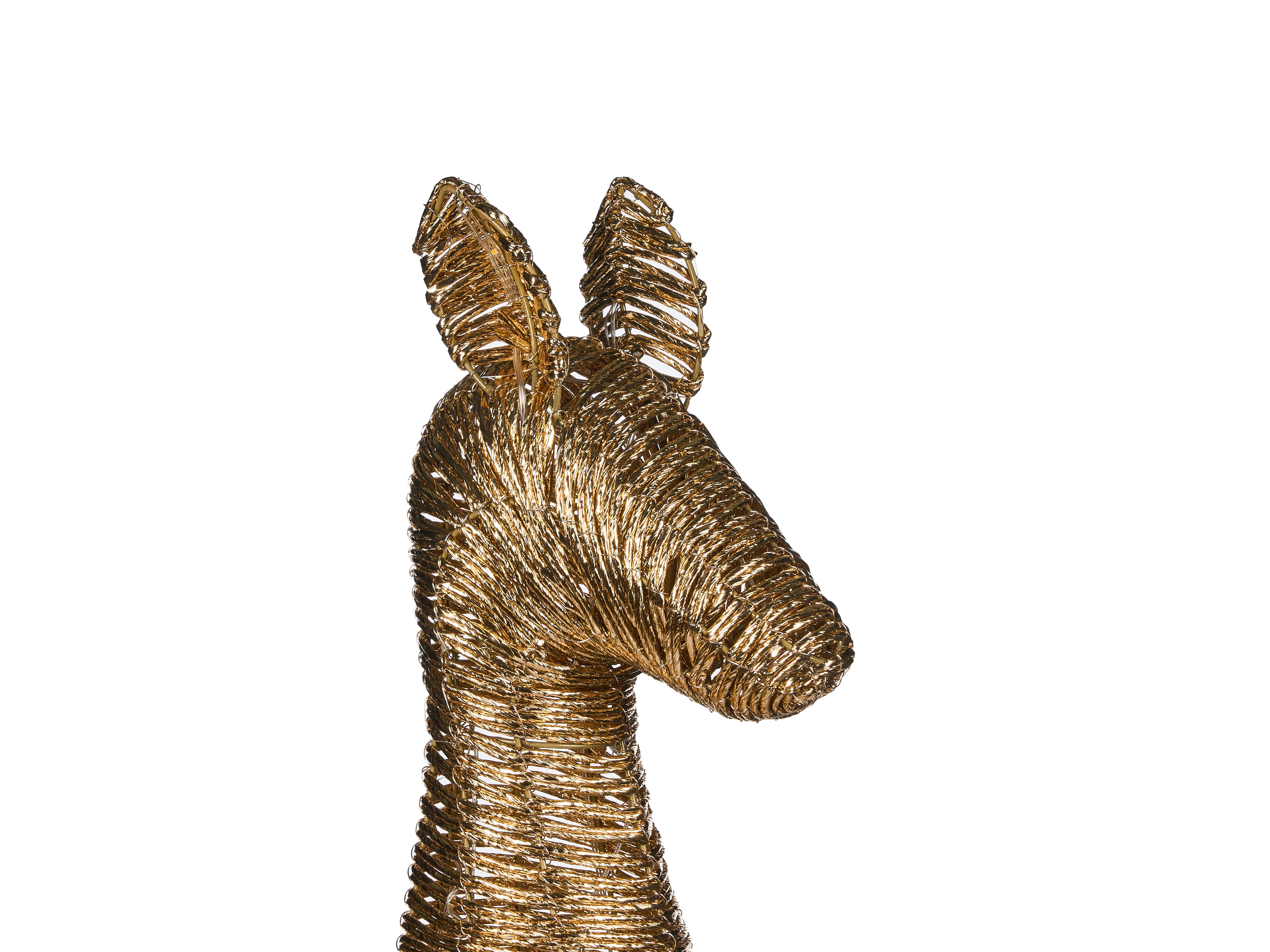 Kerstdecoratie LED AKUREYRI Rendier 110 cm Goud
