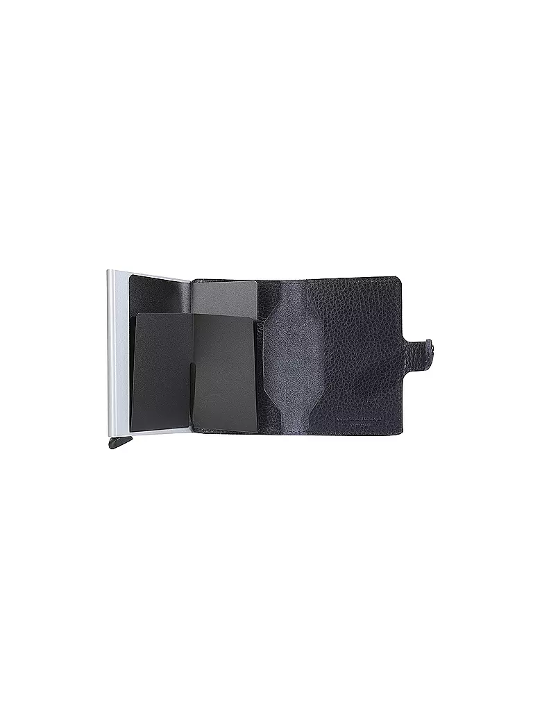 SECRID Geldbörse - Miniwallet Vegetable Tanned Navy/Silver blau