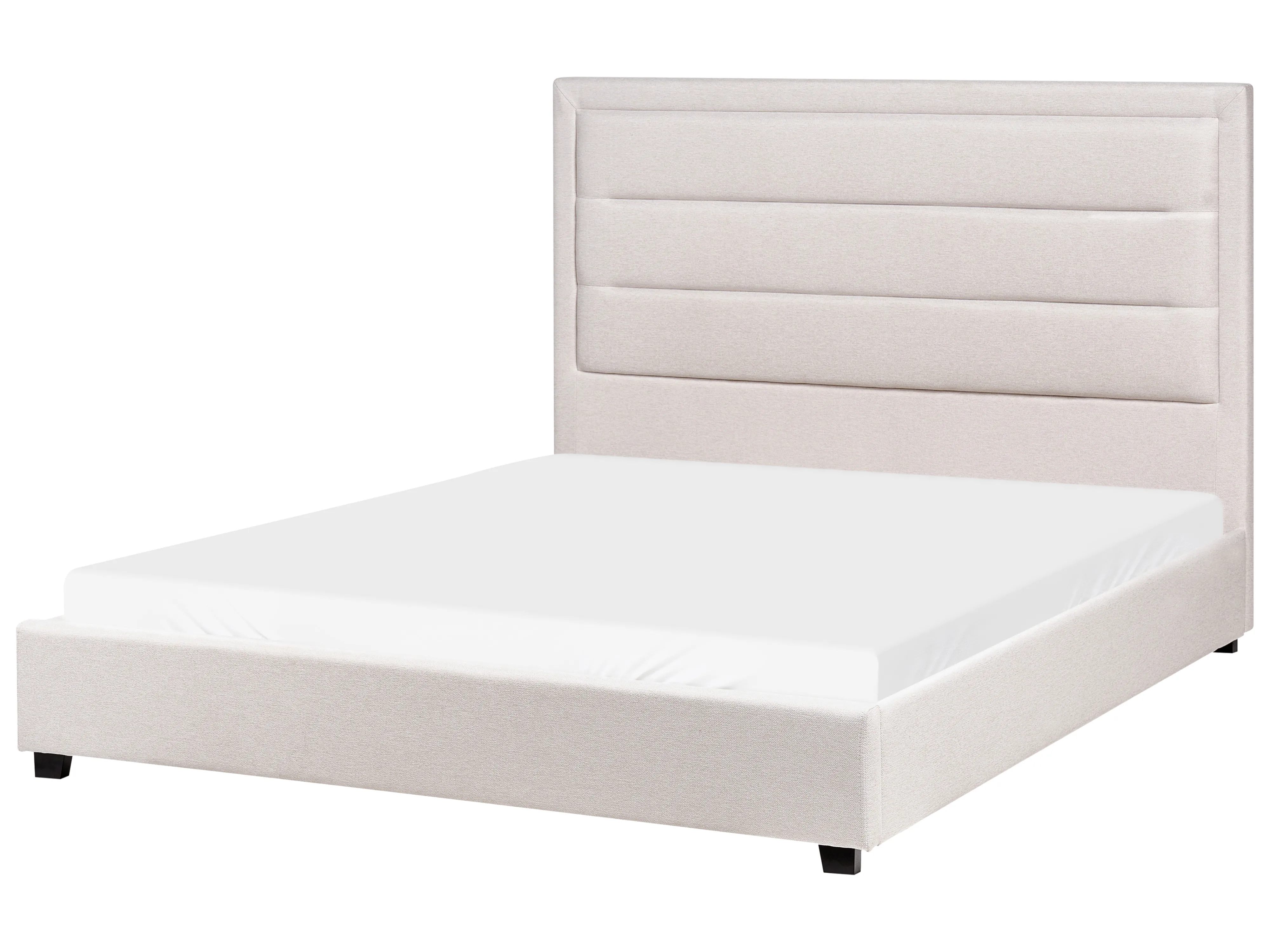 Bed Stof ROUEN 140 x 200 cm Lichtbeige