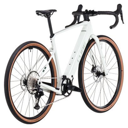 Vélo de Gravel Électrique Cube Nuroad Hybrid C:62 Race 400X Shimano GRX 12V 400 Wh 700 mm Gris Vert Desertstone 2025