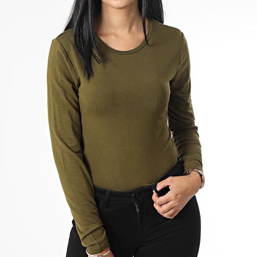 Tee Shirt Manches Longues Femme Sandy Vert Kaki