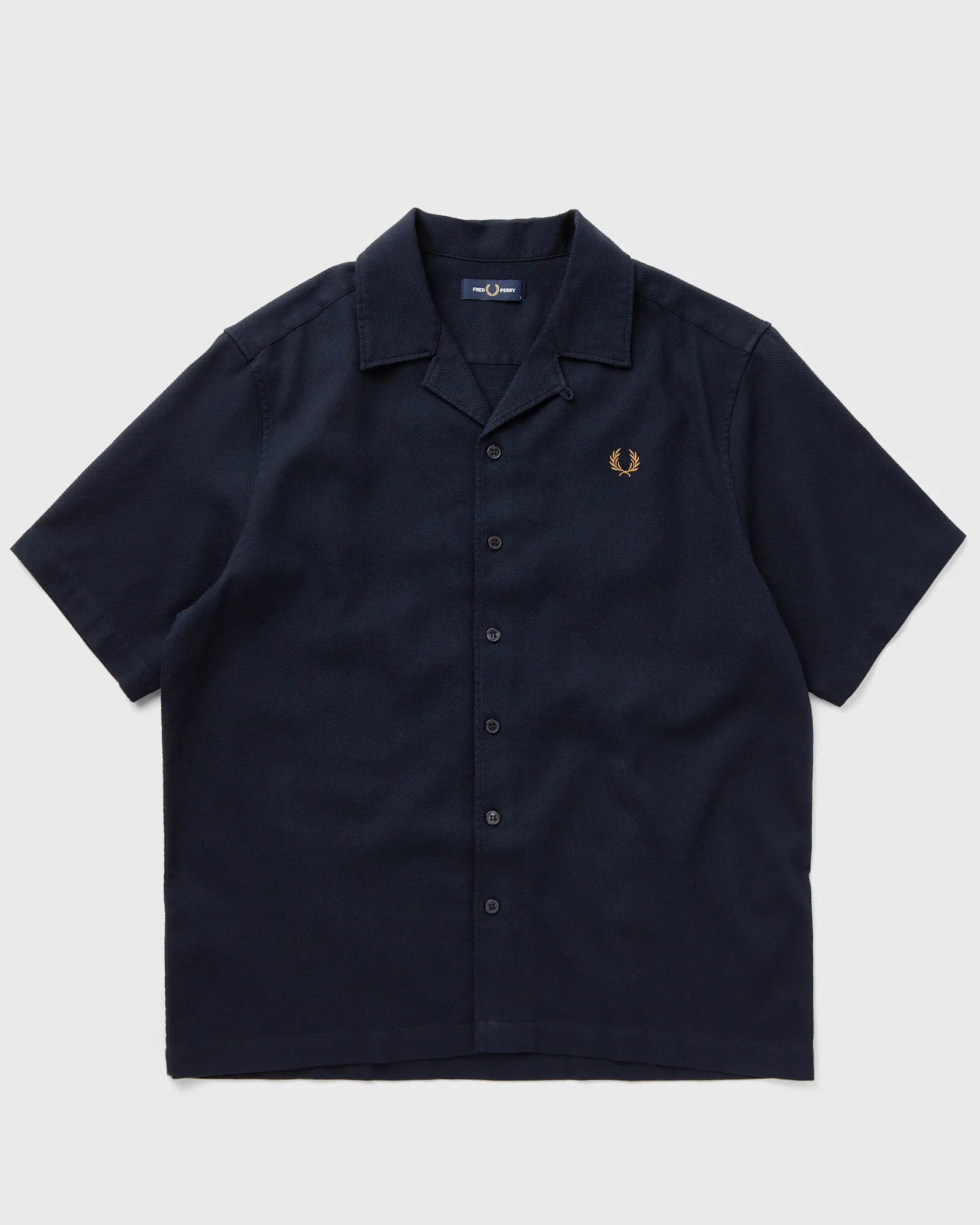 Fred Perry Pique Texture Revere Collar Sh