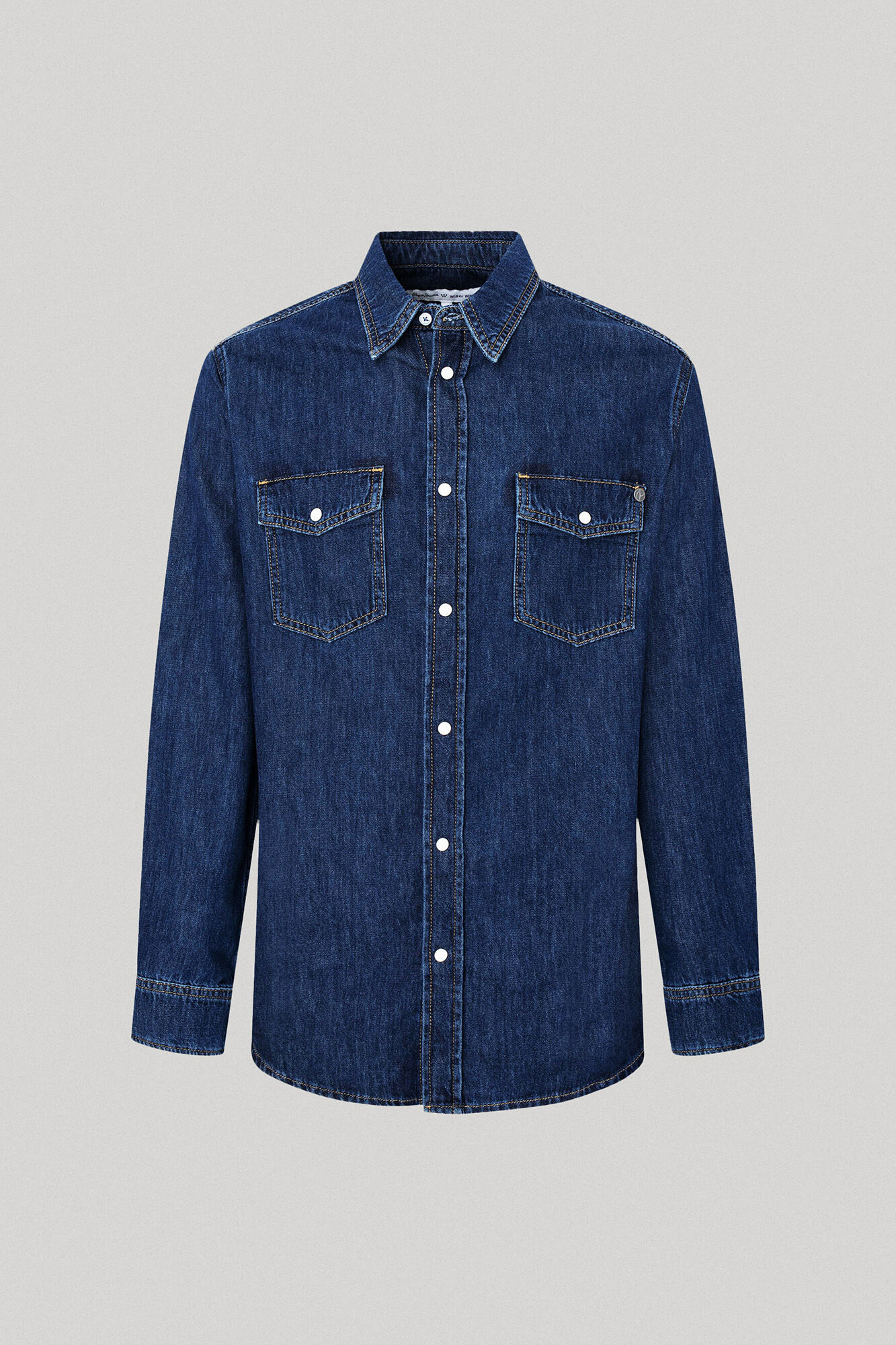 camisa jeans de corte regular