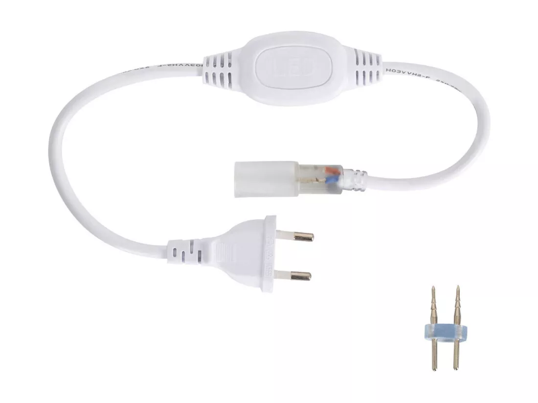 Néon LED Flexible 360º Rond Dimmable 120LED/m 220V AC Rose IP67 sur Mesure Coupe tous les 100cm 50 m