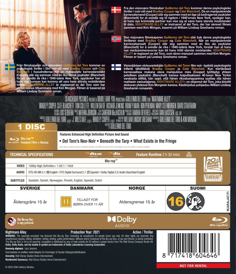 Nightmare Alley - Blu-Ray