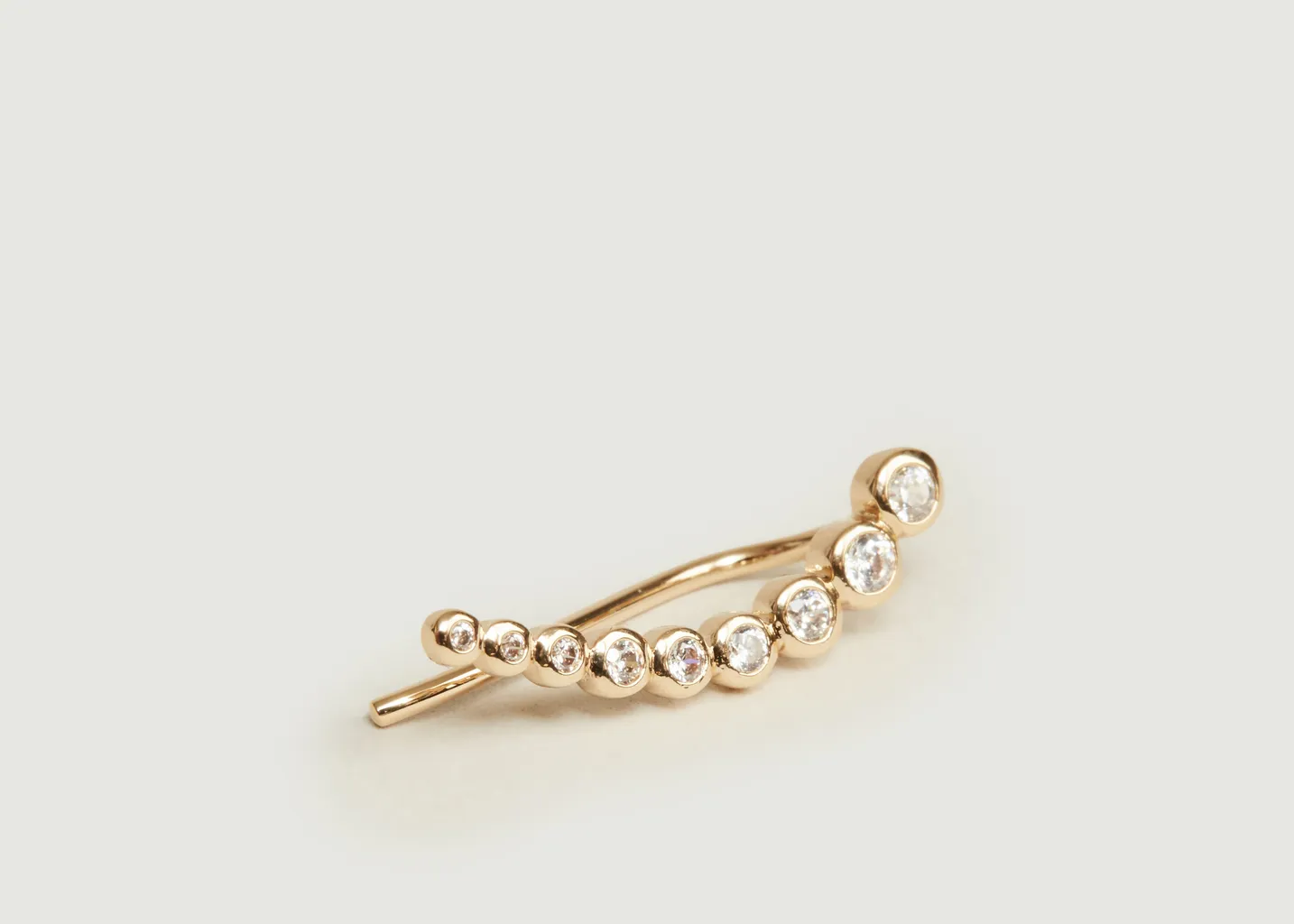 Boucle D'oreille Zircons Dégressifs Droit Nouvel Amour