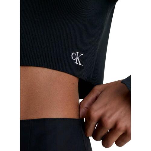 Calvin Klein Jeans - HOOK & EYE CARDIGAN Negro