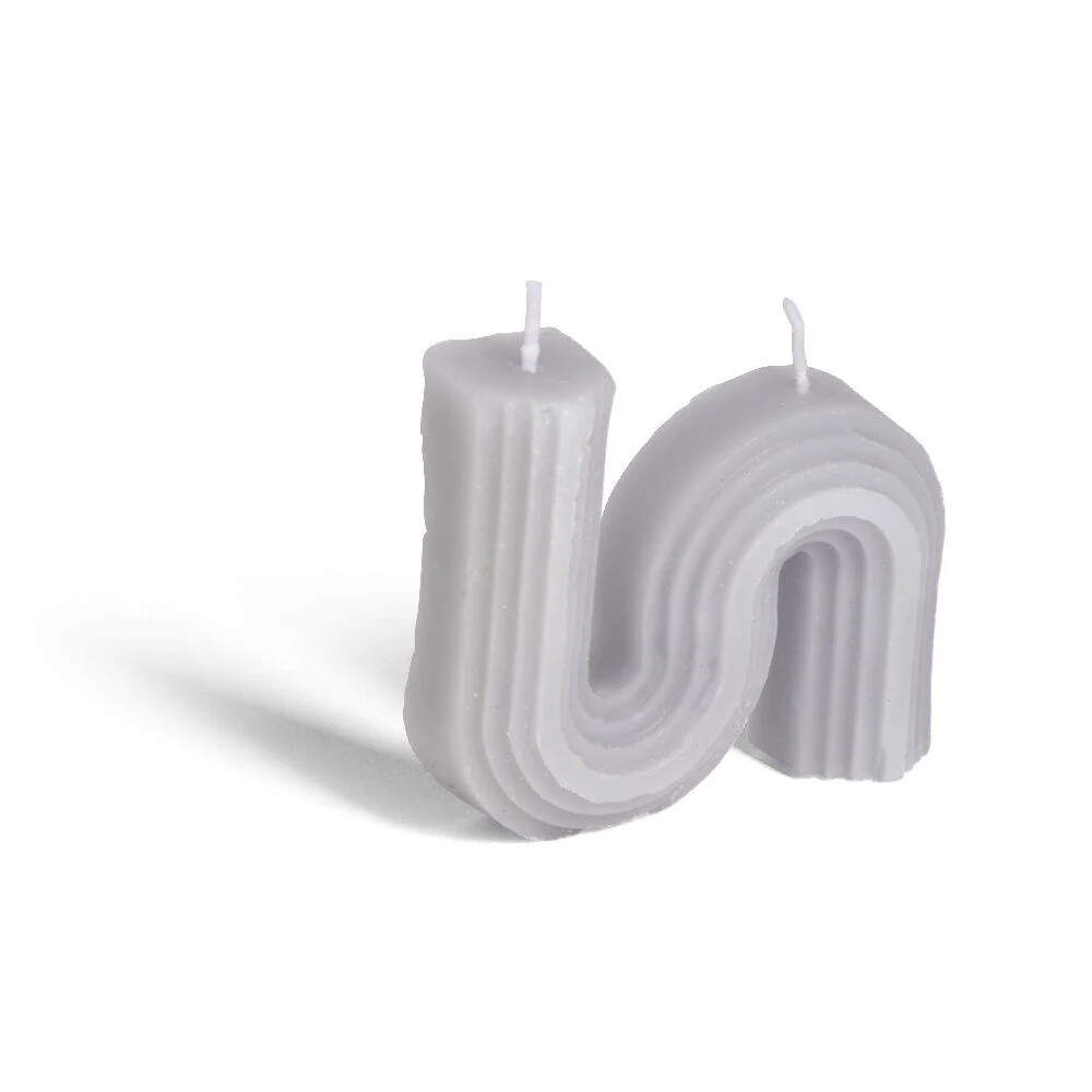 Bougie forme géométrique 9x2xH8cm