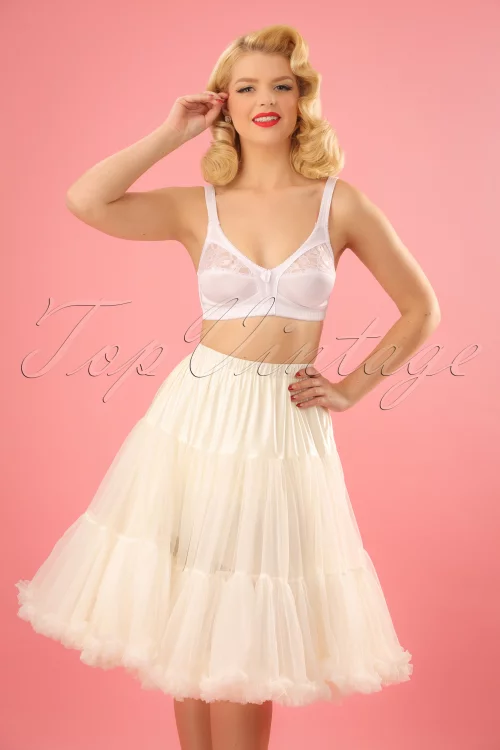 Banned Retro Lola Lifeforms petticoat in ivoor