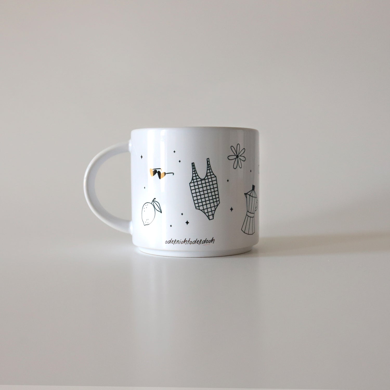 Jumbo-Tasse „La vie est belle“