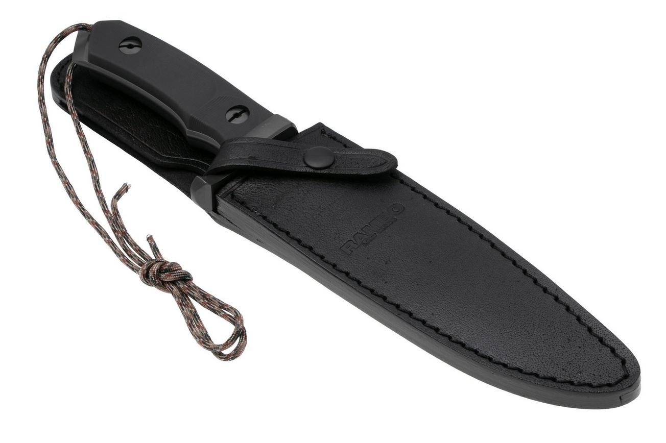Rambo Last Blood 9416 Bowie Two Tone 3Cr13, Black Polymer Handle, vaststaand mes, Dietmar Pohl design