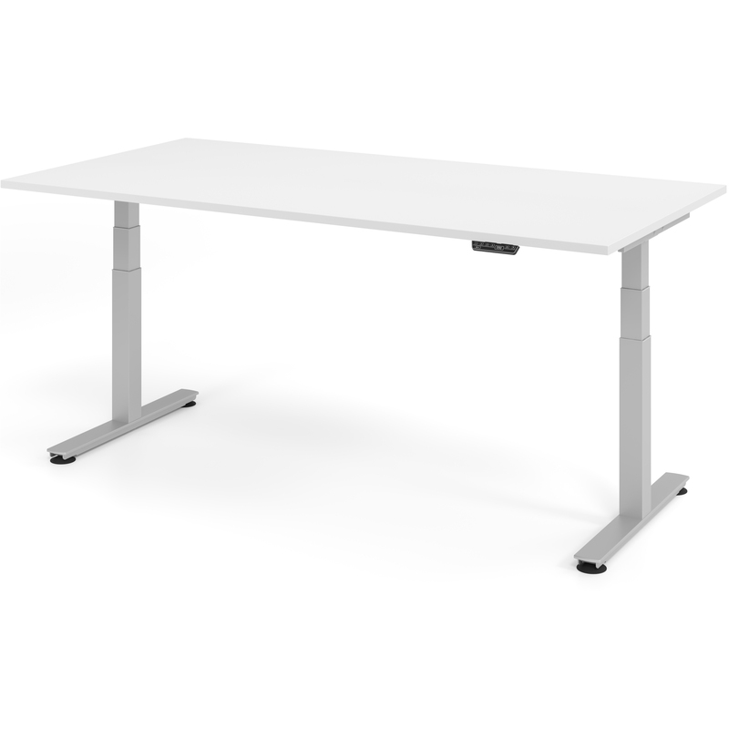 Elektrisch höhenverstellbarer Schreibtisch Tarys Ergo-2, 200 x 100 cm, weiss