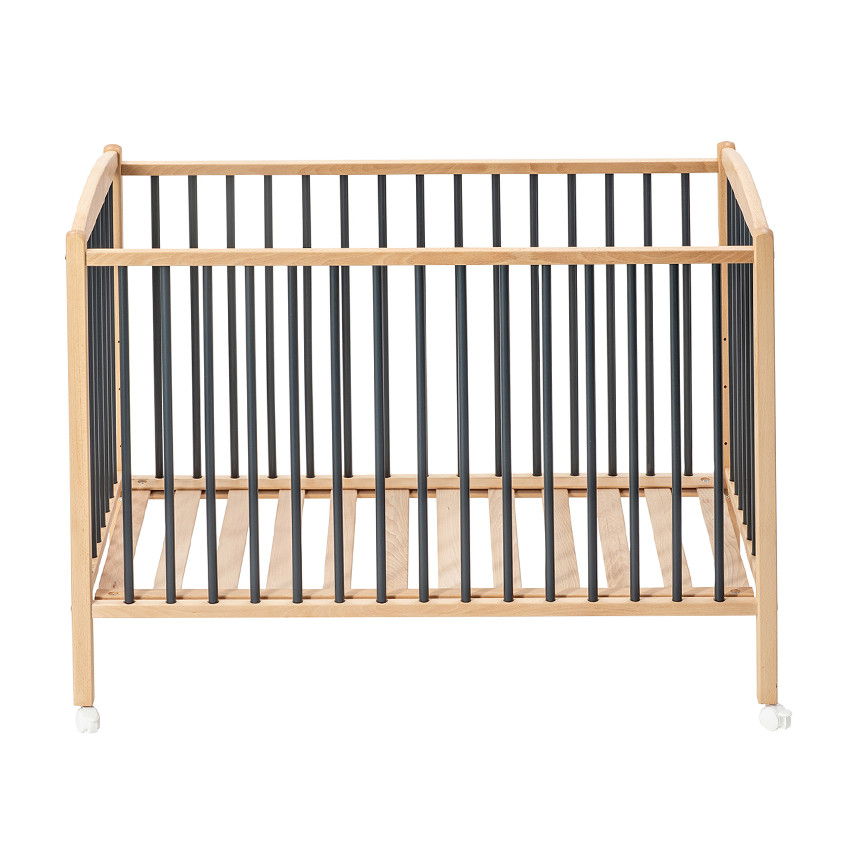 Lit avec roulettes 60 x 120 cm Arthur anthracite