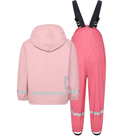 Didriksons Regenkleidung m. Träger - PU - Slaskeman - Soft Pink
