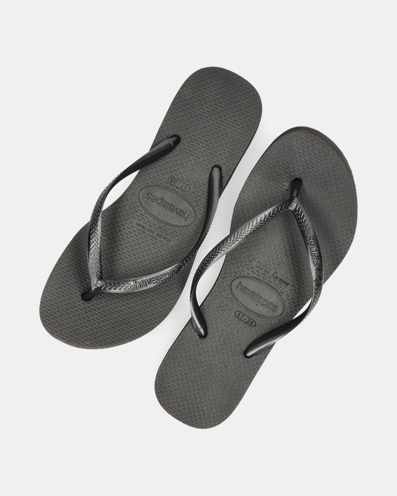 Havaianas Slim Flatform Slippers  - zwart