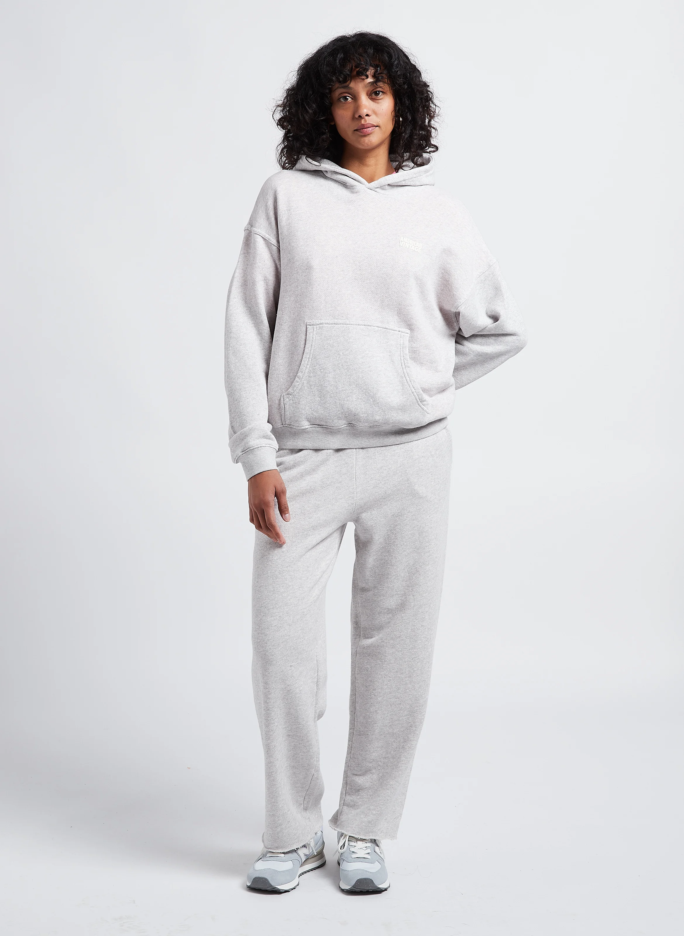 KODYTOWN - Sweat à capuche sérigraphié en coton | Gris