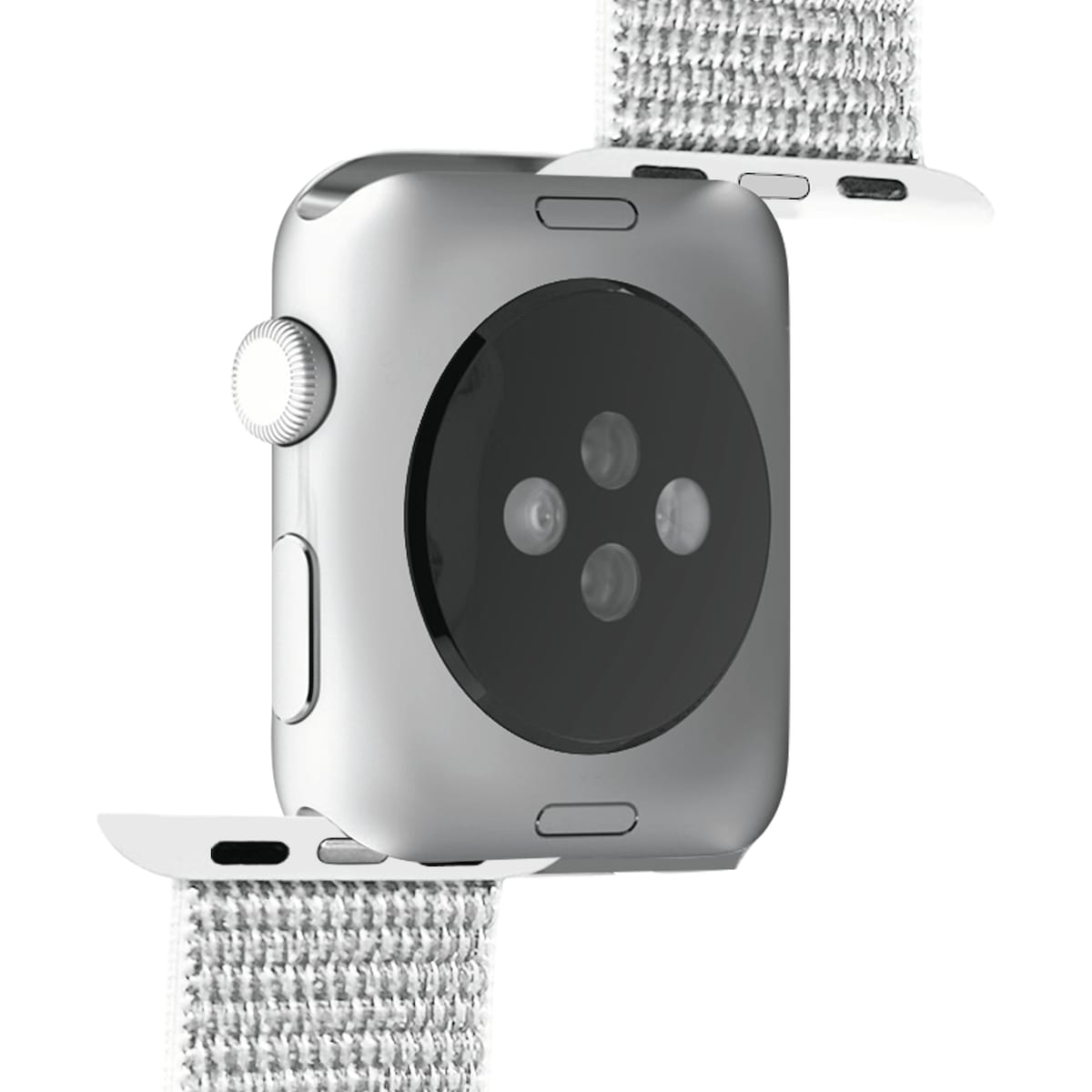 Puro klokkereim i nylon til Apple Watch 42/44/45 mm (hvit)