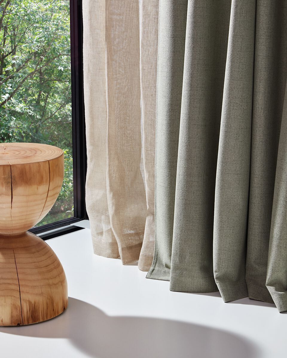 VASCO Fertigvorhang lichtdicht - Beige / B: 150.0 cm x H: 270.0 cm