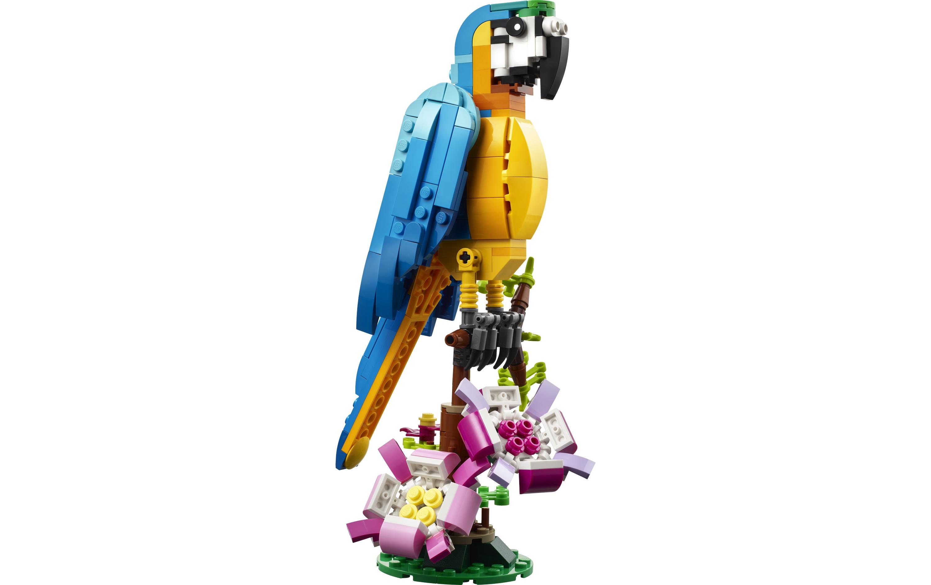Creator Exotischer Papagei 311363-in-1-Set mit exotischen Spielzeugtieren
