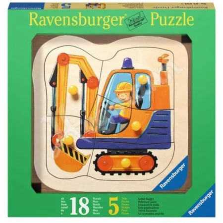 Ravensburger Gelber Bugger Holzpuzzle, 5 Teile