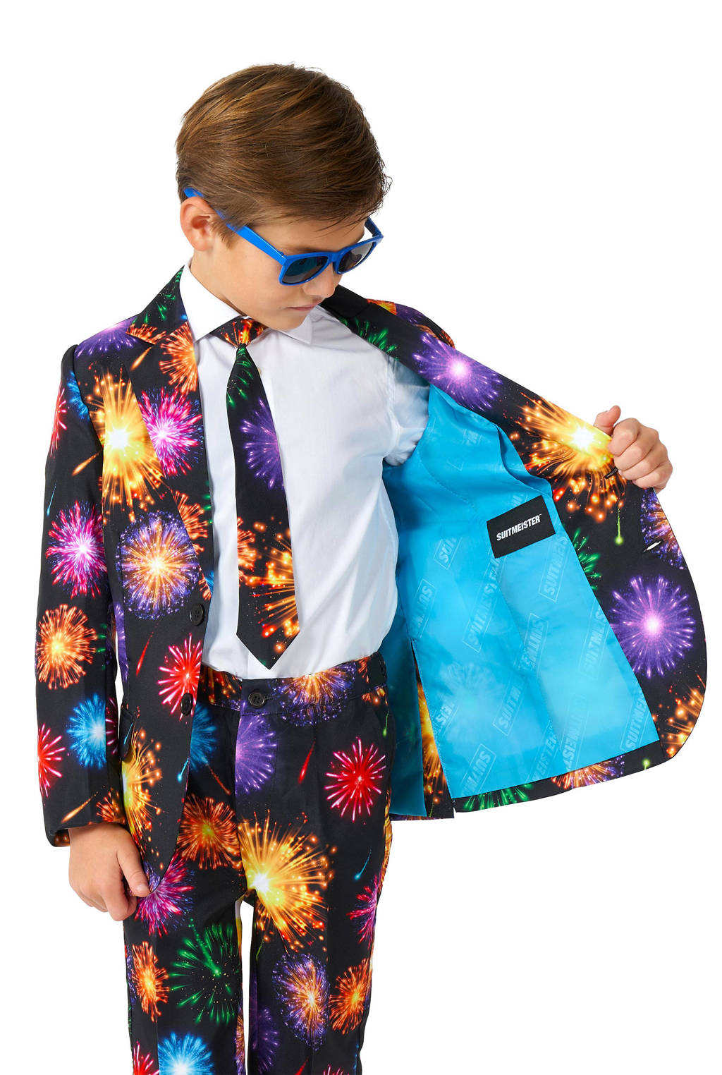 Suitmeister kostuum Fireworks zwart/multicolor