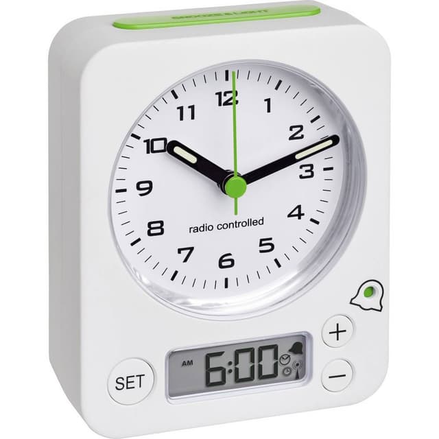 TFA Dostmann 60.1511.02 Radio Vækkeur Hvid