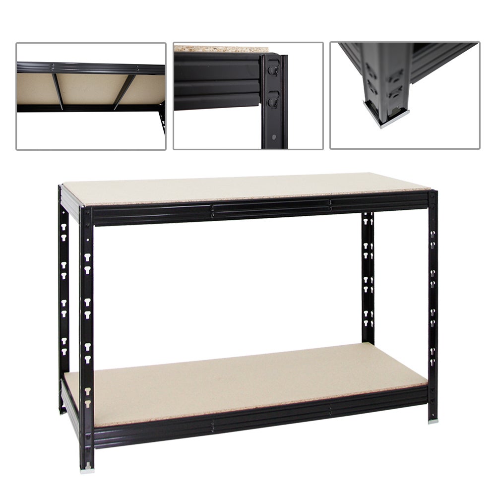 PROREGAL Tiger werkbank (H x B x D): 90 x 140 x 60 cm, draagvermogen plank: 300 kg, zwart