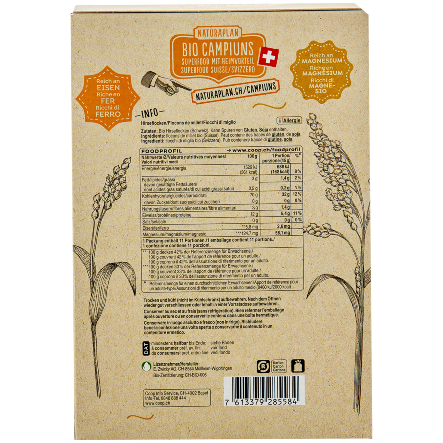 Naturaplan Bio Hirseflocken
