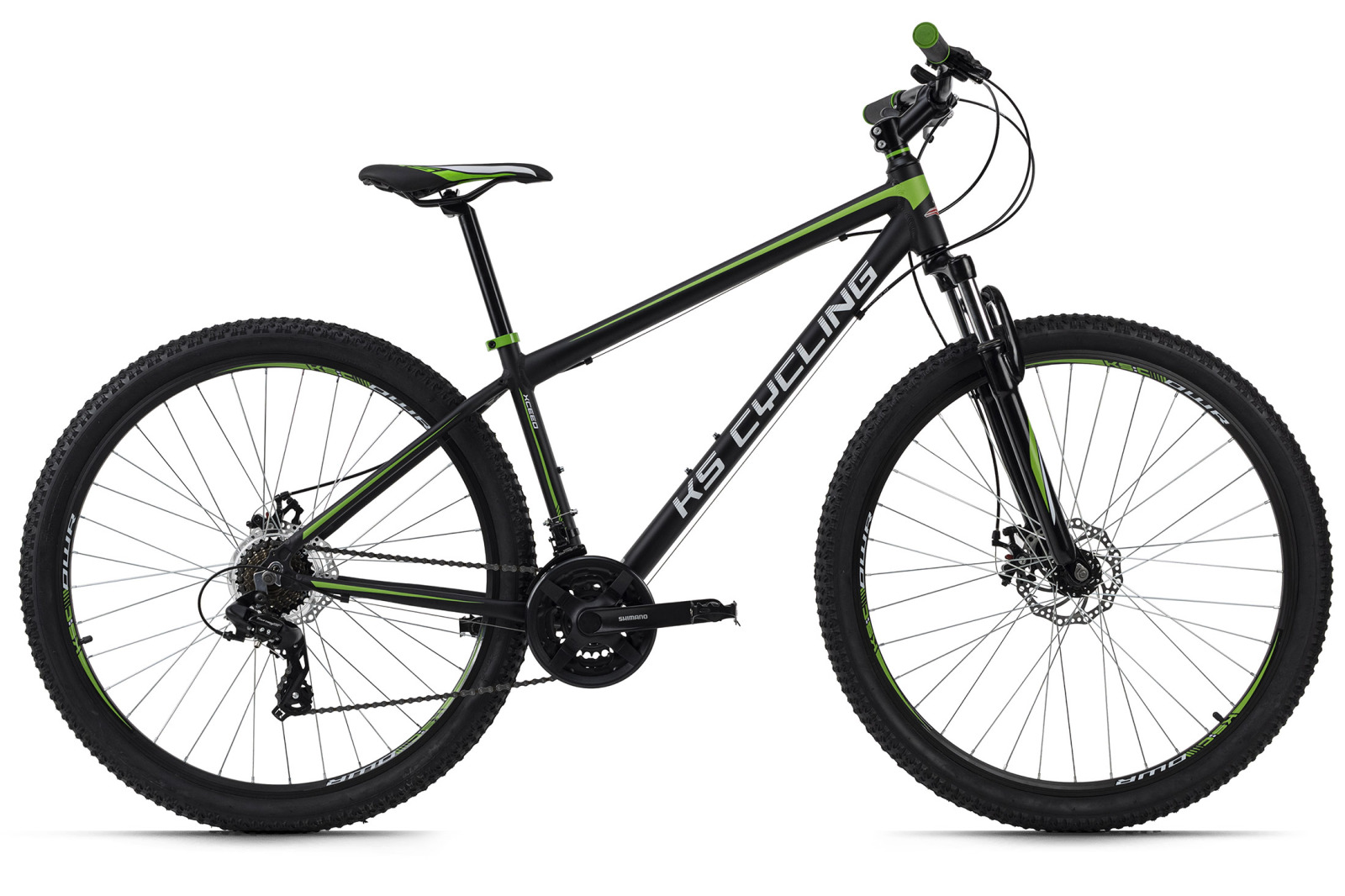 KS Cycling Mountainbike HARDTAIL 29'' XCEED - schwarz-grün - 42 cm Rahmenhöhe