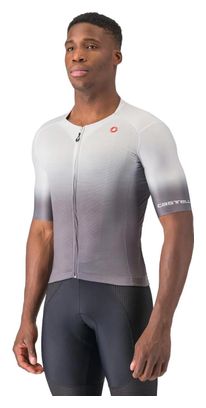 Maillot à Manches Courtes Castelli Upf Homme Gris